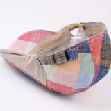 Casual Retro Hat Ladies  Men and Women Spring Summer Sun Plaid Plaid Forward Hat Ladies Newsboy Cap