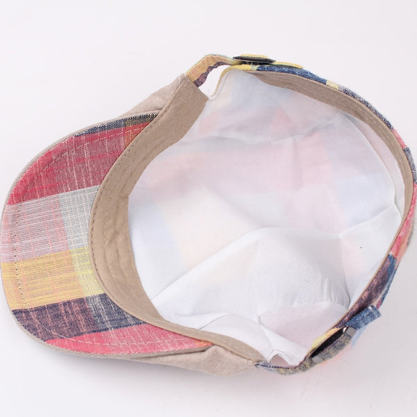 Retro Hat Plaid Newsboy Cap