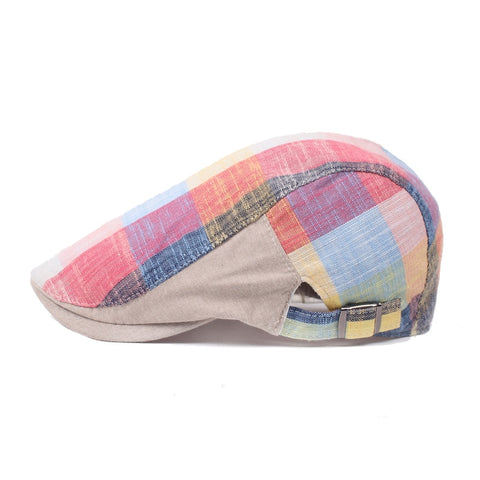 Retro Hat Plaid Newsboy Cap