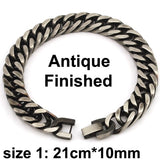 CHIMDOU Men Bracelet Silver Color / Gold Color Black Stainless Steel Bracelet & Bangle Male Accessory Hip Hop Party Rock Jewelry