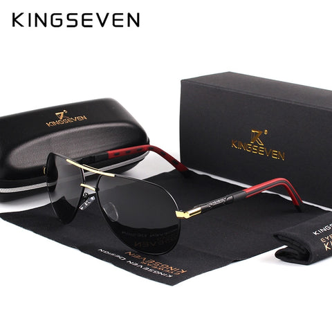 KINGSEVEN Men Vintage Aluminum HD Polarized Sunglasses Classic Brand Sun glasses Coating Lens Driving Shades For Men/Wome
