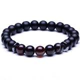 Lava Stone Natural Stone Beads Strand Bracelet for Men Crown Skull Pendant Charms Bracelet Male Jewelry Accessories Dropshipping