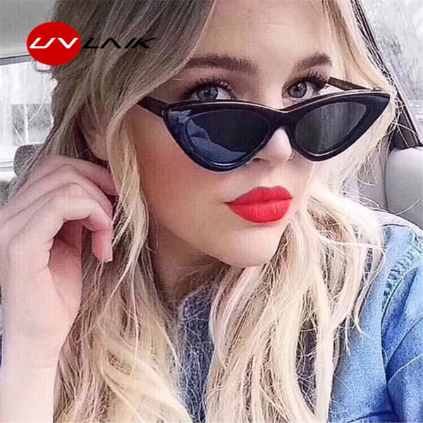 UVLAIK Fashion Cat Eye Sunglasses Women Brand Designer Vintage Retro Sun glasses Female Fashion Cateyes Sunglass UV400 Shades