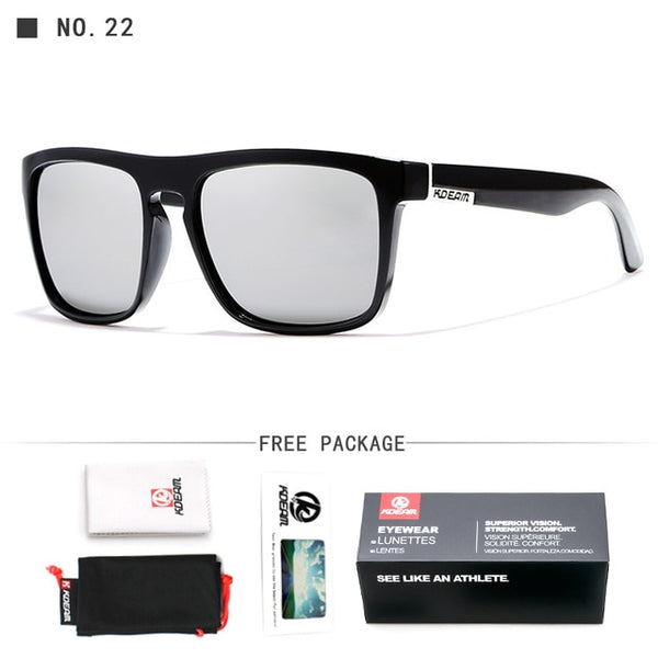 Fashion Guy's Sun Glasses From Kdeam Polarized Sunglasses Men Classic Design All-Fit Mirror Sunglass With Brand Box CE