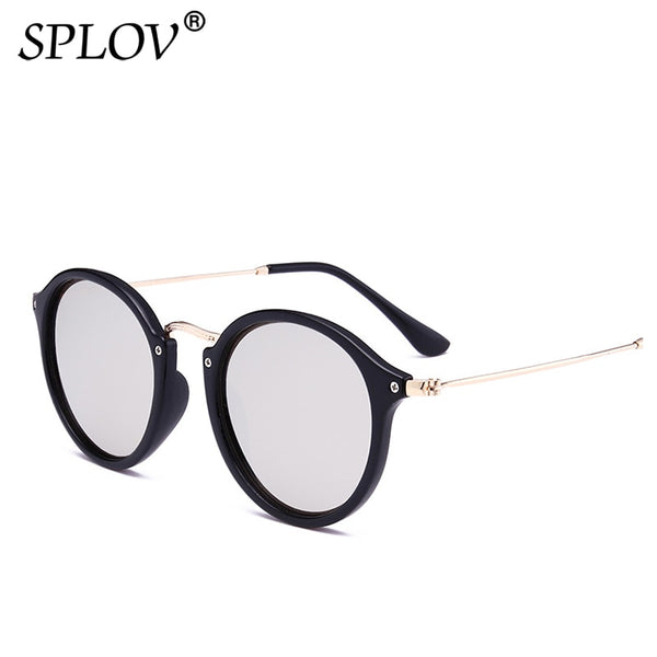 New Arrival Round Sunglasses coating Retro Men women Brand Designer Sunglasses Vintage mirrored glasses