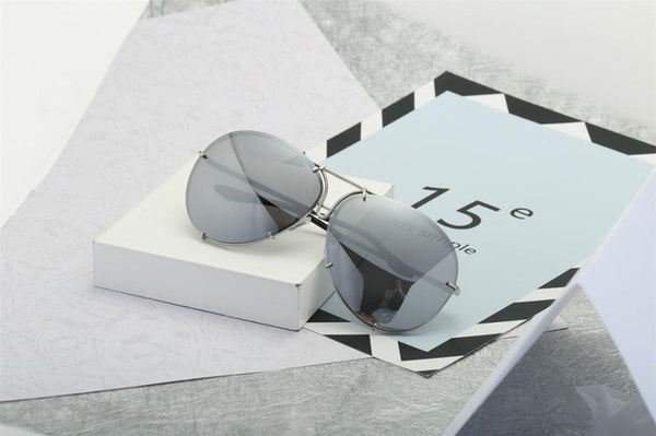 SOZO TU 2018 oversize sunglass women rimless Big Sunglasses Women Ladies Large Aviation Sunglasses Female Oversized Glasses