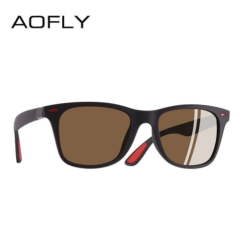 AOFLY BRAND DESIGN Classic Polarized Sunglasses Men Women Driving Square Frame Sun Glasses Male Goggle UV400 Gafas De Sol AF8083