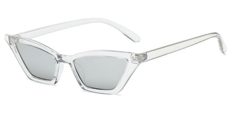 ZXWLYXGX 2018 new fashion sunglasses sunglasses ms.man retro colorful transparent small colorful CatEye Sunglasses