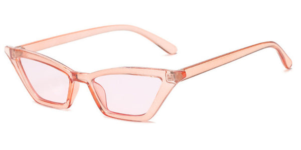 ZXWLYXGX 2018 new fashion sunglasses sunglasses ms.man retro colorful transparent small colorful CatEye Sunglasses