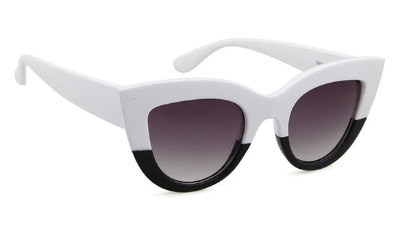 ZXWLYXGX 2018 New Sunglasses Retro CatEye Sunglasses Lady Brand Designer Vintage Black Sunglasses Women Women UV400