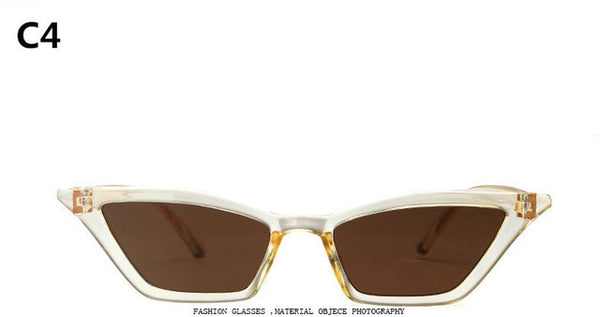 ZXWLYXGX 2018 new sunglasses women brand design retro colorful transparent colorful fashion cateye sun glasses men UV400