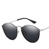 2019 Luxury Round Sunglasses Women Brand Designer CatEye Retro Rimless Sunglass Mirror Sun Glasses Female 2018 zonnebril dames