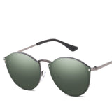 2019 Luxury Round Sunglasses Women Brand Designer CatEye Retro Rimless Sunglass Mirror Sun Glasses Female 2018 zonnebril dames