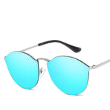2019 Luxury Round Sunglasses Women Brand Designer CatEye Retro Rimless Sunglass Mirror Sun Glasses Female 2018 zonnebril dames